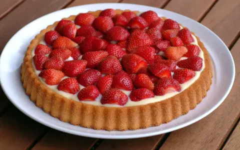 Ein leckerer Obstboden mit frischen Erdbeeren und cremiger Füllung. Perfekt für jedes Obstboden Rezept!