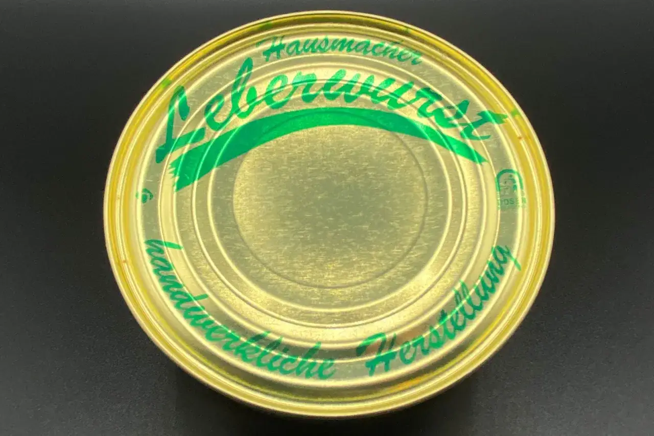 Goldene Dose mit der Aufschrift
