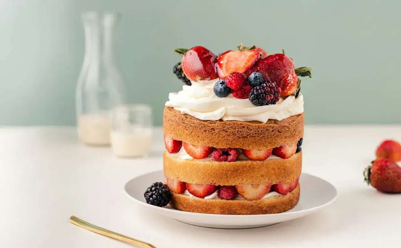 Ein köstlicher Obstboden mit frischen Beeren und Sahne, perfekt für jedes Sommerfest. Dieses Obstboden Rezept ist ein Genuss!